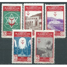 Marruecos Correo 1946 Edifil 270/74 * Mh