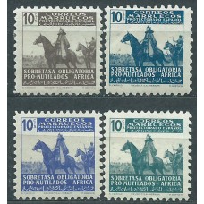 Marruecos Beneficencia 1943 Edifil 22/25 * Mh