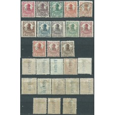 Rio de Oro Correo 1917 Edifil 91/103 */usado Mh /usado 92-93-95 usados