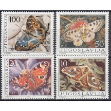 Yugoslavia - Correo 1986 Yvert 2048/51 ** Mnh  Fauna mariposas