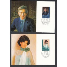 Liechtenstein Tarjetas Maximas Yvert 738/39 mk 31 - 1982