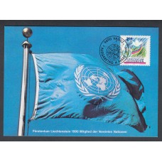 Liechtenstein Tarjetas Maximas Yvert 956 mk 101 - Naciones Unidas 1991