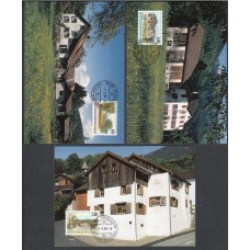 Liechtenstein Tarjetas Maximas Yvert 1133/35 mk 167 - 1999