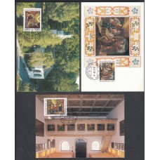Liechtenstein Tarjetas Maximas Yvert 1158/60 mk 173 - navidad