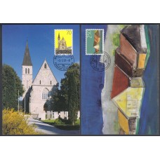 Liechtenstein Tarjetas Maximas Yvert 1255/56 mk 215 - pintura