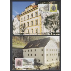 Liechtenstein Tarjetas Maximas Yvert 1260/61 mk 217 - arquitectura