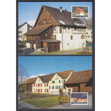 Liechtenstein Tarjetas Maximas Yvert 1296/97 mk 231 - arquitectura