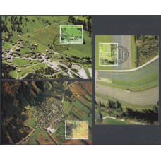Liechtenstein Tarjetas Maximas Yvert 1386/88 mk 270 - paisajes