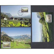 Liechtenstein Tarjetas Maximas Yvert 1389/91 mk 271 - agricultura