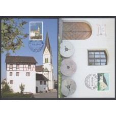 Liechtenstein Tarjetas Maximas Yvert 1408/09 mk 278 - arquitectura