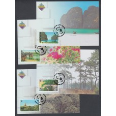 Tailandia Tarjetas Máximas Yvert 2042/45 - Paisajes