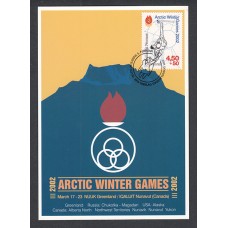Groenlandia Tarjetas Máximas Yvert 344 - juegos articos 2002