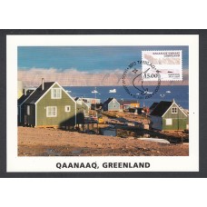  Groenlandia Tarjetas Máximas Yvert 379 - casas tipicas arquitectura