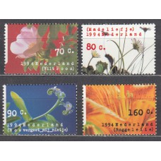 Holanda - Correo 1994 Yvert 1468/71 ** Mnh  Flores