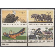 Estados Unidos - Correo 1970 Yvert 890/3 ** Mnh  Fauna