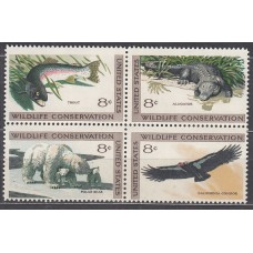 Estados Unidos - Correo 1971 Yvert 927/30 ** Mnh  Fauna