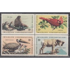 Estados Unidos - Correo 1972 Yvert 963/6 ** Mnh  Fauna