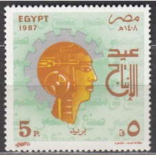 Egipto Correo 1987 Yvert 1343 ** Mnh Dia de la Productividad