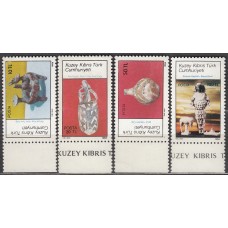 Chipre Turco Correo Yvert 167/70 ** Mnh Ceramica