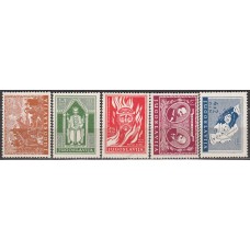 Yugoslavia Correo 1940 Yvert 375/79 * Mh