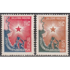 Yugoslavia Correo 1947 Yvert 469/70 * Mh