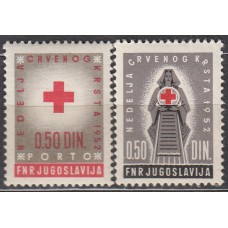 Yugoslavia Beneficencia Yvert 15/16 * Mh Cruz Roja