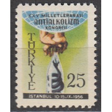 Turquia Correo 1956 Yvert 1293 ** Mnh Congreso Internacional Antialcolico