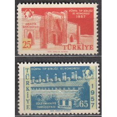 Turquia - Correo 1957 Yvert 1329/30 ** Mnh Medicina