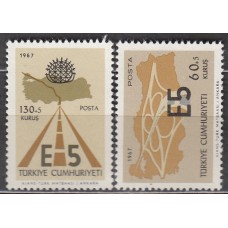 Turquia - Correo 1967 Yvert 1831/32 ** Mnh Ruta Europea