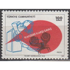 Turquia Correo 1972 Yvert 2039 ** Mnh Lucha contra el Cancer - Medicina