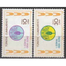 Turquia Correo 1981 Yvert 2340/41 ** Mnh  Dia Mundial de la Alimentación