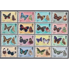 Belize - Correo Yvert 335/50 ** Mnh Fauna - Mariposas