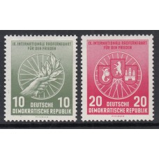 Alemania Oriental Correo 1956 Yvert 246/47 ** Mnh
