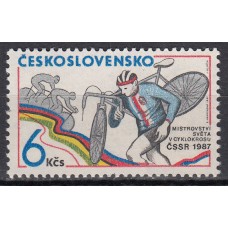 Checoslovaquia - Correo 1987 Yvert 2707 ** Mnh Deportes - Ciclismo