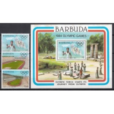 Barbuda - Correo Yvert 696/98+HB 78 ** MNH Deportes -Olimpiadas