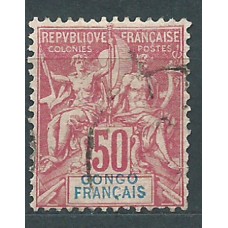 Congo Frances Correo 1892 Yvert 22 usado
