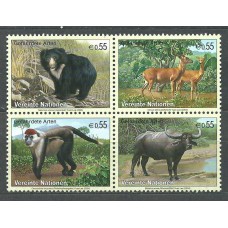 Naciones Unidas Viena Correo 2004 Yvert 418/21 ** Mnh Fauna - Protección de la Naturaleza