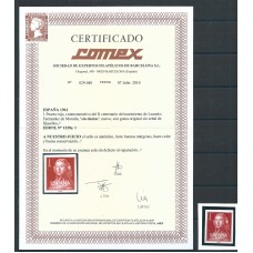 España II Centenario Variedades 1961 Edifil 1328s sin dentar ** Mnh Certificado Comex