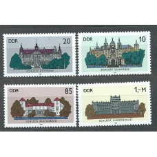 Alemania Oriental Correo 1986 Yvert 2653/56 ** Mnh Castillos