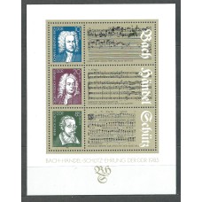 Alemania Oriental Hojas 1985 Yvert 80 ** Mnh Música