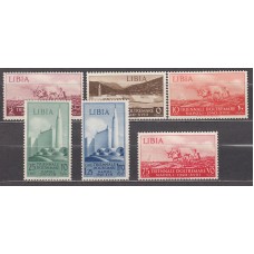 Libia Italiana Correo Yvert 79/85 * Mh Falta 82