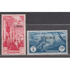 Libia Italiana Aereo Yvert 4/5 ** Mnh