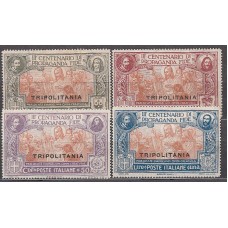 Tripolitania Correo Yvert 1/4 * Mh Manchas del tiempo