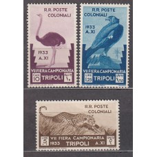 Tripolitania Correo Yvert 135+139/40 * Mh Completo Fauna