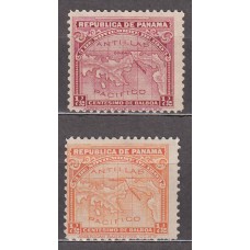 Panama Correo 1911 Yvert 104/5*(*) Mh/Mng