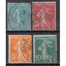 Francia - Correo 1921 Yvert 158/61 usado