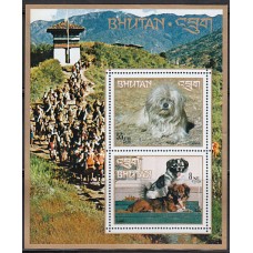 Bhutan - Hojas Yvert 47 ** Mnh Fauna - Perros