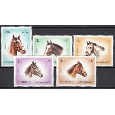 Arabia Sud Este (Fujeira) Correo Yvert 137+A,80 ** MNH Fauna - Caballos