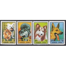 Arabia Sud Este (Ajman) - Correo Yvert 138+A,112 ** Mnh Fauna - Perros