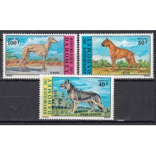 Dahomey - Correo Yvert 339/41 ** Mnh Fauna - Perros